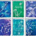 Hallmark Assorted Sympathy Cards (36 Cards with Envelopes) Blue and Green Flower Assortment
