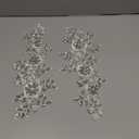 1 Pair Rhinestones Lace Applique Accessories Handsewing Glass Beads Stones Trim Patches for DIY Girl Wedding Dress Decorations (Silver White)