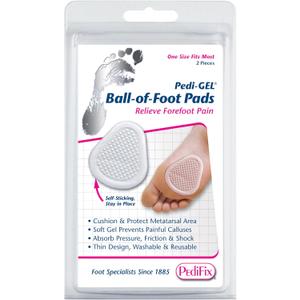 PediFix Pedi-gel Ball-of-foot Pad, 2-Count (White)