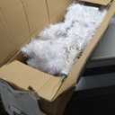 7ft White Iridescent Tinsel Artificial Christmas Tree with 1156 Branch Tips