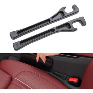 Car Seat Gap Filler Organizer 2 PCS Black Universal Seat Gap Plug Blocker Anti-Drop Console Catcher Phone Keys Storage for Car Truck SUV Auto Accessories Style2