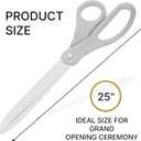 Big Silver Ribbon Cutting Scissors 25 Inch – Giant Ceremonial Scissors 25" Extra Large Shears for Grand Opening Theater Performances Special Events and Inaugurations