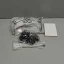 MyGift Necklace Holder Wall Mount, Set of 2 Jewelry Organizer - Black Metal Scrollwork Design Necklace Hanger Jewelry Display Storage Rack with 20 Hanging S-Hooks