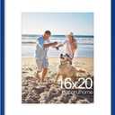 decorUhome 16x20 Picture Frame, Fits 11x14 Photos with Mat, M01BU