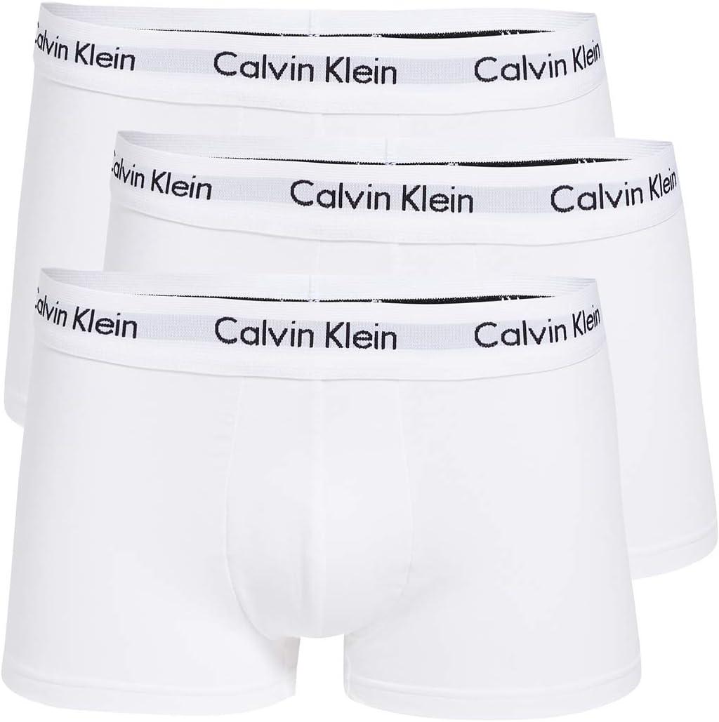 3 x Calvin Klein Men's Cotton Stretch 3-Pack Low Rise Trunks Large