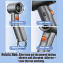 Turbo Handheld Fan with Digital Display, 100-Level Speed Adjustable & 3000mAh Battery, 8Hrs Powerful Cooling Personal Pocket Fan for Outdoor Travel Camping Activites (Golden)