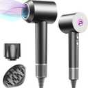 Hair Dryer-110000 RPM High-Speed Ionic Blow Dryer, Brushless Motor, 8 Wind Modes, Magnetic Nozzles & Diffuser, Intelligent Temperature Control, Reduces Frizz & Enhances Shine, Quiet & Fast Drying