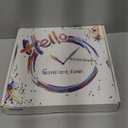 White Small Wall Clocks Battery Operated Marble Analog Clock for Bedroom 12 Inch Round Silent Wall Clock Modern