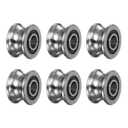 uxcell 6pcs SG22 U Groove Track Guide Bearing 8x22.5x14.5mm U Groove Roller Wheel (GCr15) Chrome Steel Bearings