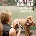 oneisall Dog Clipper Low Noise, Dog Grooming Kit with Rechargeable, Pet Shaver Cordless Electric Quiet Hair Clipper Set for Dogs Cats PetsGold