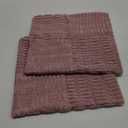 Topfinel Pillow Covers 16x16 Inch Set of 2 Decorative Pink Soft Corduroy Boho Striped Throw Pillow Covers Patchwork Cushion Cases Cute Aesthetic Home Decor for Couch Sofa Bed