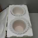 2pcs 6.5 * 4.6 * 4 inch White African Violet Flower Pot Ceramic Self Watering Flower Pot Simple Plant Self Watering Pot Indoor Flowers High Absorption Herbaceous Flower Pot