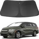 Windshield Sun Shade Custome Fit 2018-2024 2025 2026 Honda Odyssey Accessories LX,EX,EX-L,Touring,Elite Minivan Foldable Window Sunshade Protector Blocks Sun Rays & Heat