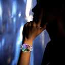 7 x Surace Bling Apple Watch Case with Screen Protector Compatible with Apple Watch Series 11 Series 10 46mm, Crystal Diamond Overall Protective Case Face Cover Bumper 46mm, Rainbow (Iridescent)