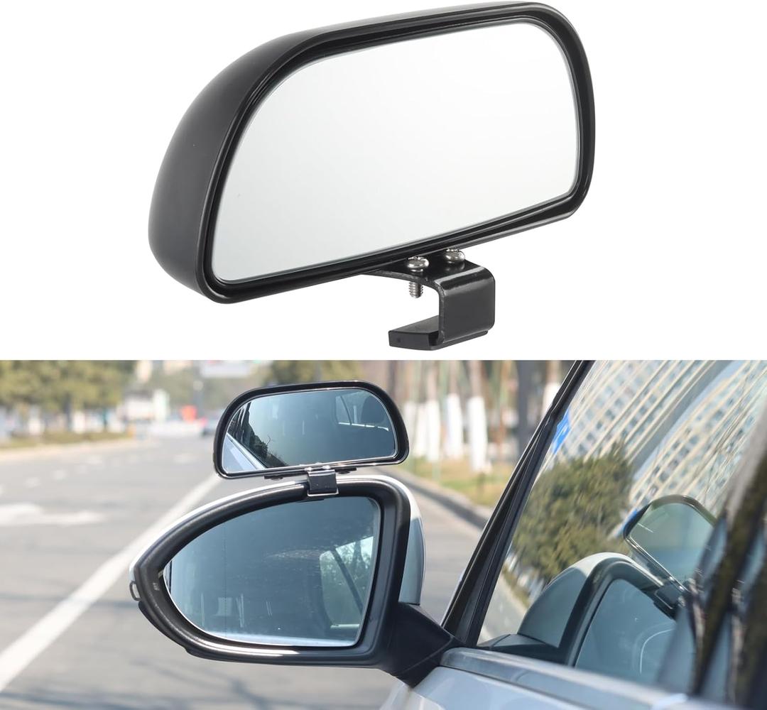 Blind Spot Mirrors for Trucks and Cars,Automotive Side View Concave Mirror Blindspot,360 Large Convex Rearview Exterior Mirror Accessories for Truck and Car(1Pack Black)