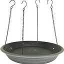 Bird Seed Catcher Tray Platform Feeder Hanging Tray Fits Most feeders Catches Most Falling Seed and Husk Great for Attracting Birds Outdoors, Backyard, Garden - Black