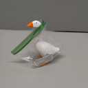 Desk Goose 7 Inches Desktop Goose Statue with Magnetic Beak, Funny Office Decor & Cute Home Desk Decoration Gift for Women (Orange)