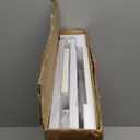 TUTOTAK Small Narrow End Table with Charging Station, Side Table with Outlets, Nightstand with 2 Cloth Drawers, Couch Table, for Living Room, Bedroom, Bedside, White TB01BW085