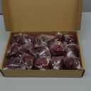 Menkxi 15 Pcs Christmas Velvet Balls 1.97 Flocked Christmas Hanging Ornaments Handmade Velvet Balls Xmas Tree Ornaments Xmas Tree Bulbs for Wedding Anniversary Party (Red)