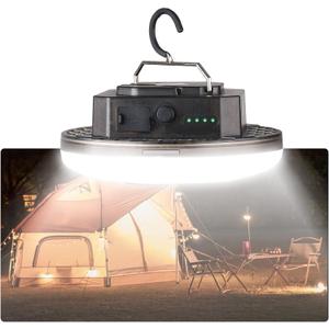 Transparent Portable Rechargeable LED Camping Lights,Waterproof Outdoor Light with 5000Lm,Super Bright Hanging Lanterns for Tents, Canopies & Outdoor Emergencies