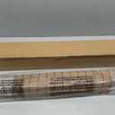 LazBlinds No Drill Bamboo Roman Shades, 27" W x 48" H, Malay Umber