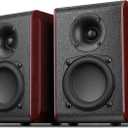 Saiyin Passive Bookshelf Speakers with 3.5 inch Woofer,Home Desktop Stereo Speakers,Amplifier or Receiver Required,Passive Surround, Front Speakers for PC/Gaming/Turntable,4 Ohms,Wall Mountable