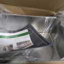 Large Enclosed Stainless Steel Cat Litter Box with Mat & Scoop, Leak-Proof