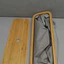 LONBET Toilet Paper Storage for 12 Rolls, Stackable & Foldable - The Ultimate Bathroom Organizer - Waterproof Basket with Bamboo Lid - Elegant Toilet Paper Storage Holder, Gray