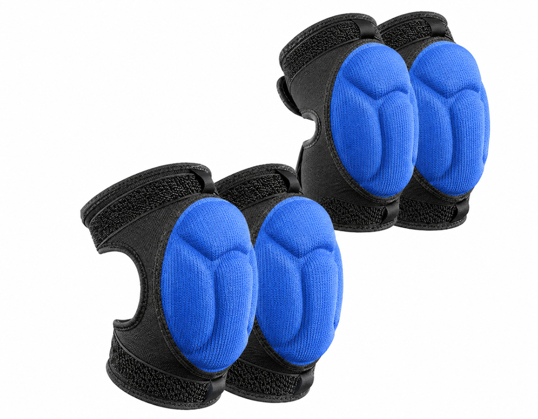 2 Pairs Ski Protective Knee Pads Elbow Pads,Thickened Ski Knee Pads Elbow Pads Set for Kid & Adult,Non-Slip Ski Skating Protective Gear for Skiing Snowboarding Outdoor Sport Protection
