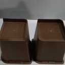 6 Pack Dark Brown Bed Risers 6 inch Heavy Duty, Oversized Furniture Risers, Bed Lifts Risers for Table, Sofa, Chair, Couch, Desk, Bed Frame Risers Supports Up to 6,500 Lbs