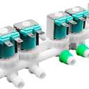 Washer Water Inlet Valve Fit for samsung WA48H7400AW/A2 WA50M7450AW/A4 WA52M7750AV/A4 WA54M8750AV/A4 WA52M8650AV/A4 WA50K8600AV/A2 WA50K8600AW/A2 WA52M8650AW/A4 WA456DRHDSU/AA WA48J7700AW/A2