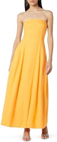 The Drop Women's Carlota Strapless Linen Maxi Dress, Small