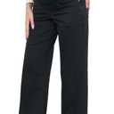 fitglam Women's Maternity Jeans Straight Leg Relaxed Fit Over Belly Pregnancy Denim Work Pants Maternity Clothes with Pockets, Size Medium 