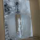 Glass Pendant Light Modern Black 1 Light Single Dome Pendant Lighting Fixtures for Kitchen Island Dining Room Hallway, Wide 10 Inch, E26, UL Listed