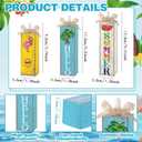 Yousoontic 3 Pcs Summer Table Block Signs Tropical Watermelon Flamingo Centerpiece Hello Summer Hawaiian Decorations for Tiered Tray Decor Home Office Kitchen Mantel Shelf Indoor (Tropical)