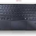 Ultra-Slim Bluetooth Keyboard with Touchpad, Portable Wireless Keyboard, Rechargeable Full Size for Android Windows IOS Tablet & Laptop - Slim Wireless Portable Travel Office Computer Accessories