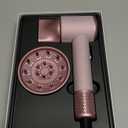 Hair Dryer, High-Speed Ionic Low Noise Blow Dryer with Brushless Motor for Fast Drying, Thermo-Control Quiet Compact Hair Blow Dryer with Magnetic Diffuser for Curly Hair for Home Travel Salon (Pink)