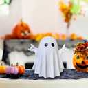 Halloween Ghost Figurine, Resin Cute Finger Ghost Statue, Funny Decor for Halloween Decorations Desk Indoor and Porch Spooky Home Decor (Styl 5)