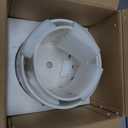 BUYMAX 5 inch&6 inch Orchid Pots with Holes & Removable Trays, White Ceramic Pots for Plants, Effective Drainage and Ventilation for Orchid Root Health to Assist New Plants or Repotting