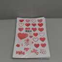 1308 Pieces Valentine's Day Window Clings for Glass Windows - Assorted Love Heart and Kiss Designs, Removable DIY Vinyl Decals Stickers for Wedding Engagement Romantic Indoor Ornaments Decorations