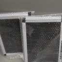Expandable Window Screen, 2 Pack Adjustable Window Screen (10" H x 14.3" - 25" W) - Extra Small Replacement Window Screens with Frame, Durable Replacement Screen for Window