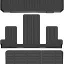 HAFIDI Floor Mats & Cargo Liner Set Fit for 2018-2024 Buick Enclave All Weather Protection TPE Anti-Slip Automotive Full Set Floor Liners Custom Accessories - Black