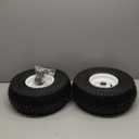 15x6.00-6 Rubber Lawn Mower Tire and Wheel, 2 Pcs Replacement 15x6-6nhs Riding Mowers Lawn Tire and Wheel with Bearing Bore 3/4", 3" Centered Hub