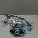 Snorkeling Gear for Adults Kids, Dry-Top Snorkel Set, 180Panoramic Wide View Diving Mask Breathing Freely Snorkel Mask for Snorkeling Scuba Diving Swimming Travel (A1-Black + BlackGreen)