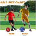 12 Pcs Operation Christmas Deflated Soccer Balls with Pumps Bulk Official Size 3 4 5 Machine Stitched Soccer Ball for Outside Sports Training Charity Donation Supplies Xmas Gifts