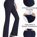 AFITNE Women's Yoga Dress Pants (Black, L)