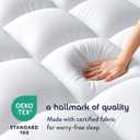 Best Price Mattress 4 Inch Pillowtop Mattress Topper and Pad Combo, 2 Inch Egg Crate Foam Mattress Topper, 2 Inch Plush Mattress Pad, Certified Safe Foam and Fabric, Dorm Essentials, Queen