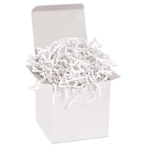 BOX USA White Crinkle Paper Filler (10lb) - Shredded Paper for Basket Stuffing, Shipping, Packaging, Confetti, Crafts & Holidays - Crinkle Cut, One Size