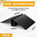 Blulu 1 Pcs 12 Inches Metal Floor Sign Stand Holder M Mount Holder Graphic Floor Standing Display Stand for Composite Foam Board, Acrylic Glass Sign, Base Only