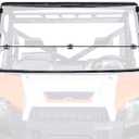 2-in-1 Flip Folding Windshield Fits 2013-2020 Polaris Ranger Full Size XP570 XP900 XP1000 Crew